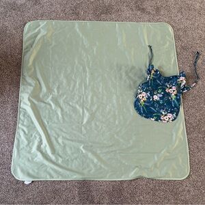 Bapron Baby Highchair Splash Mat and Floral Boho Print Bapron Bundle, Size 6M-3T